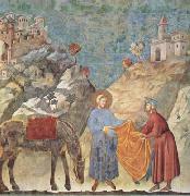 GIOTTO di Bondone St Francis Giving his Cloak to a Poor Man (mk08) china oil painting reproduction